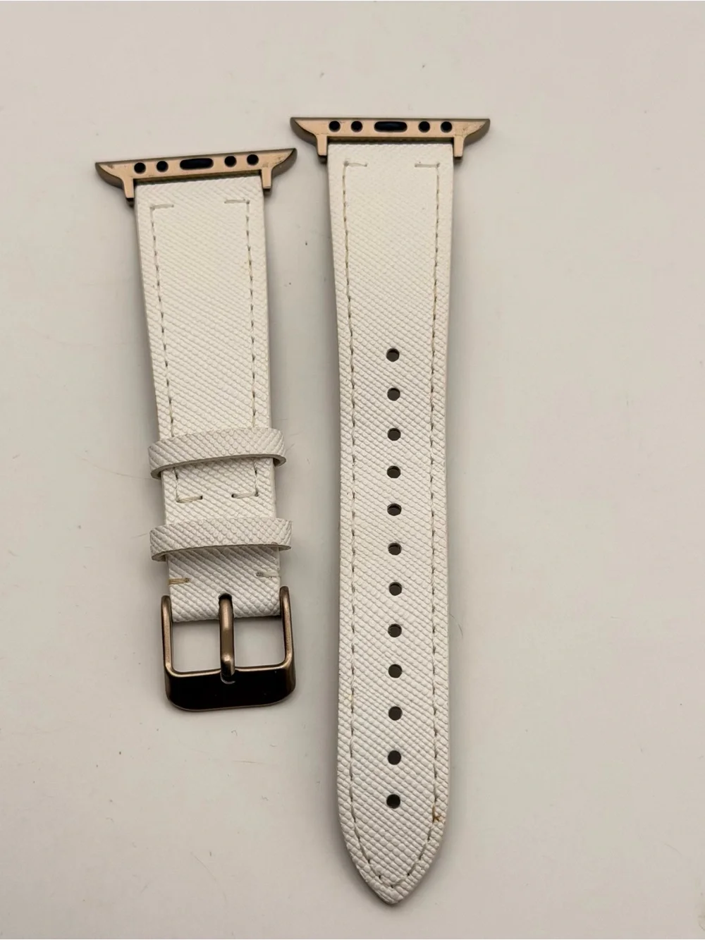 Heyday White Leather & Rose Gold, new, 38/40/41mm, Apple Watch Band